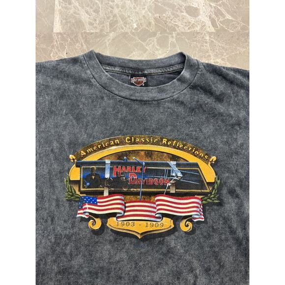 Harley Davidson BENJY'S Huntington WV Motorcycle Vintage Shirt Size XL Eagle - Picture 4 of 12